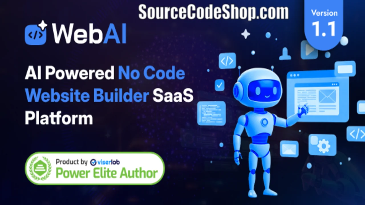 WebAI v1.1 Nulled AI Powered No Code Website Builder SaaS Platform Script