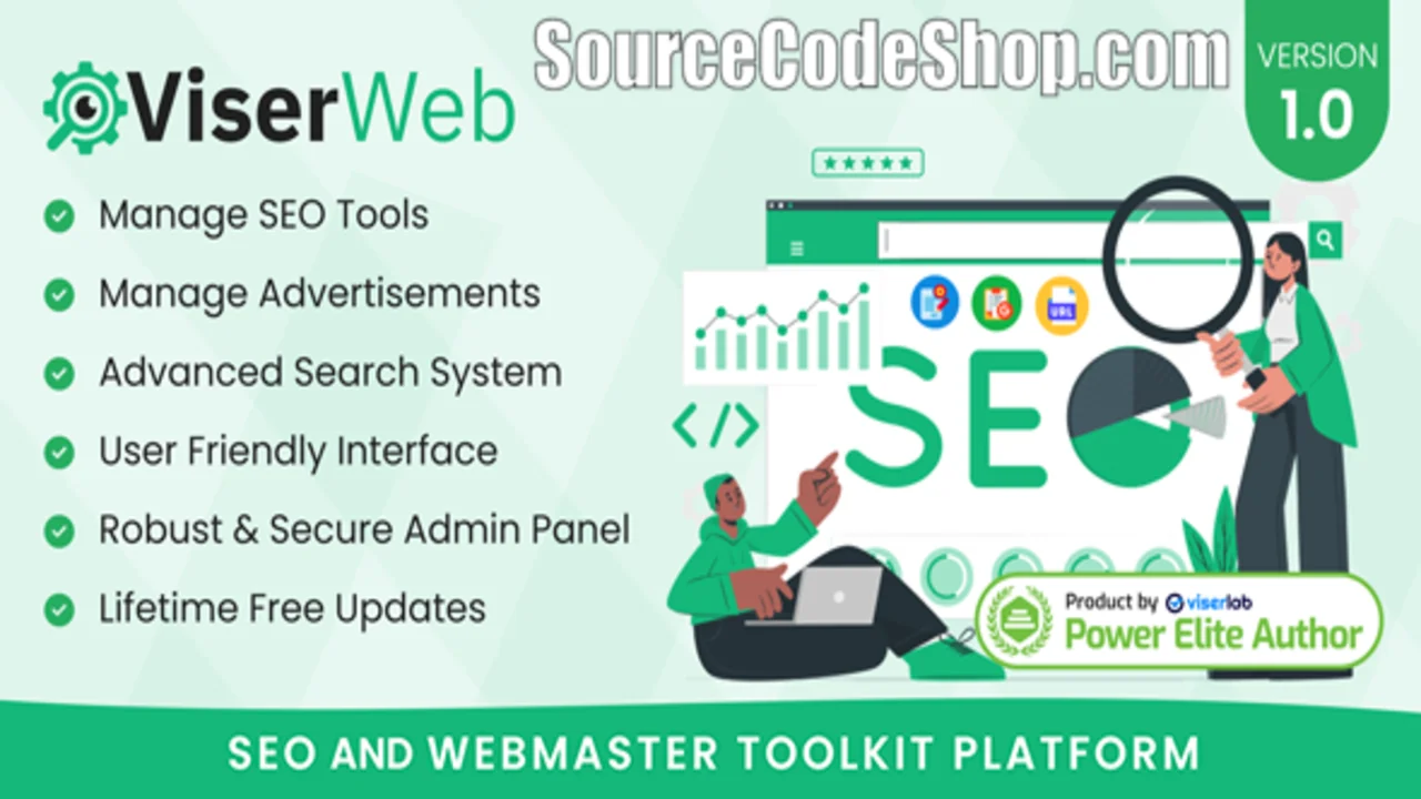 ViserWeb v1.0 Nulled SEO and Webmaster Toolkit Platform PHP Script